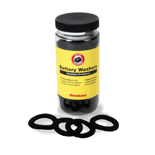 Velvac Protective Battery Washers-Black 058095